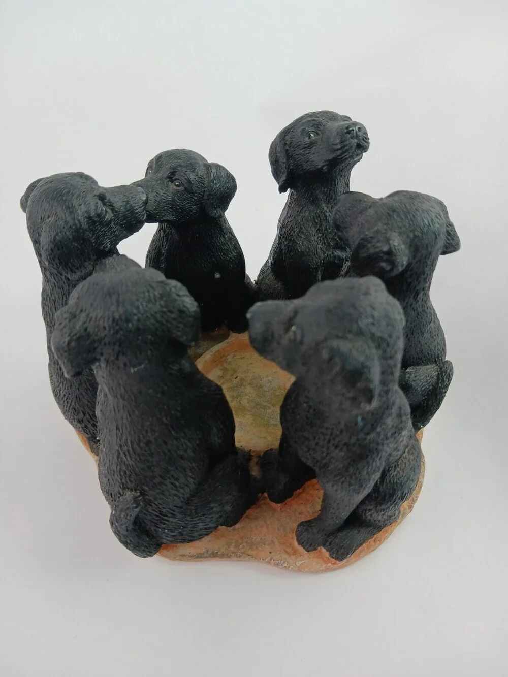 Black Lab Circle Votive Candle Holder Continental Creations #P608 S6328